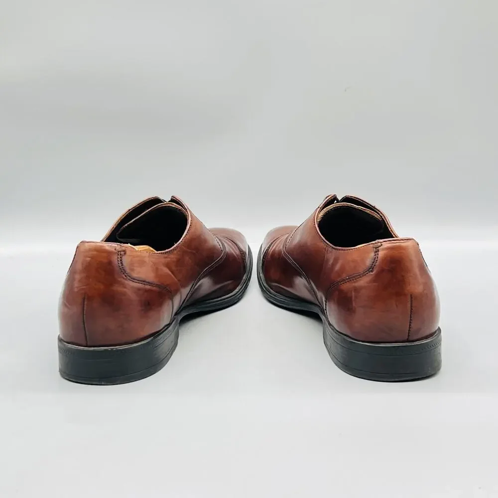 Cole Haan Shoes Mens 11 Brown Leather Vtg Air Cap Toe Oxford Dress Lace Up